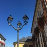 Vhm Eclairage - Ebersmunster - Mât tradition Alsace, bouquet Dor"a", Lanterne Airlie