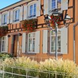 Vhm Eclairage - Ebersmunster - Mât tradition Alsace, bouquet Dor"a", Lanterne Airlie