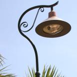 Vhm Eclairage - Sainte-Maxime - Ensemble mât contemporain baltique, crosse Léo, luminaire Cyclone style