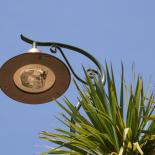 Vhm Eclairage - Sainte-Maxime - Ensemble mât contemporain baltique, crosse Léo, luminaire Cyclone style